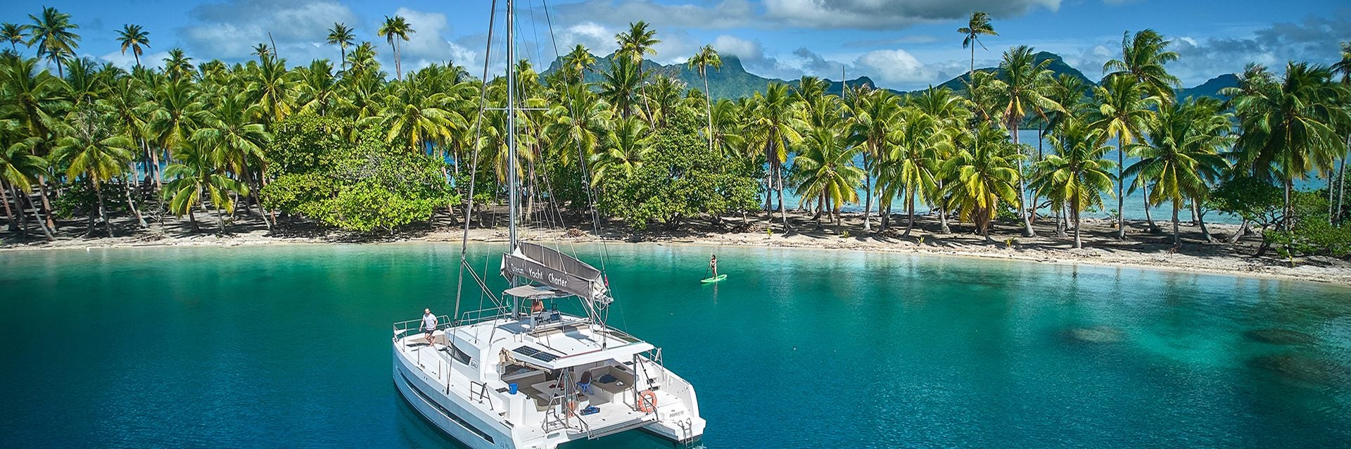 Dream Yacht with guaranteed income program anchored in Tahiti