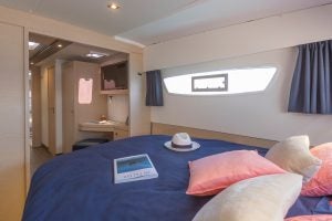 Fountaine Pajot Astrea 42 electric catamaran cabin bed