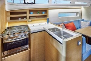 Jeanneau Sun Odyssey 380 monohull sailboat galley