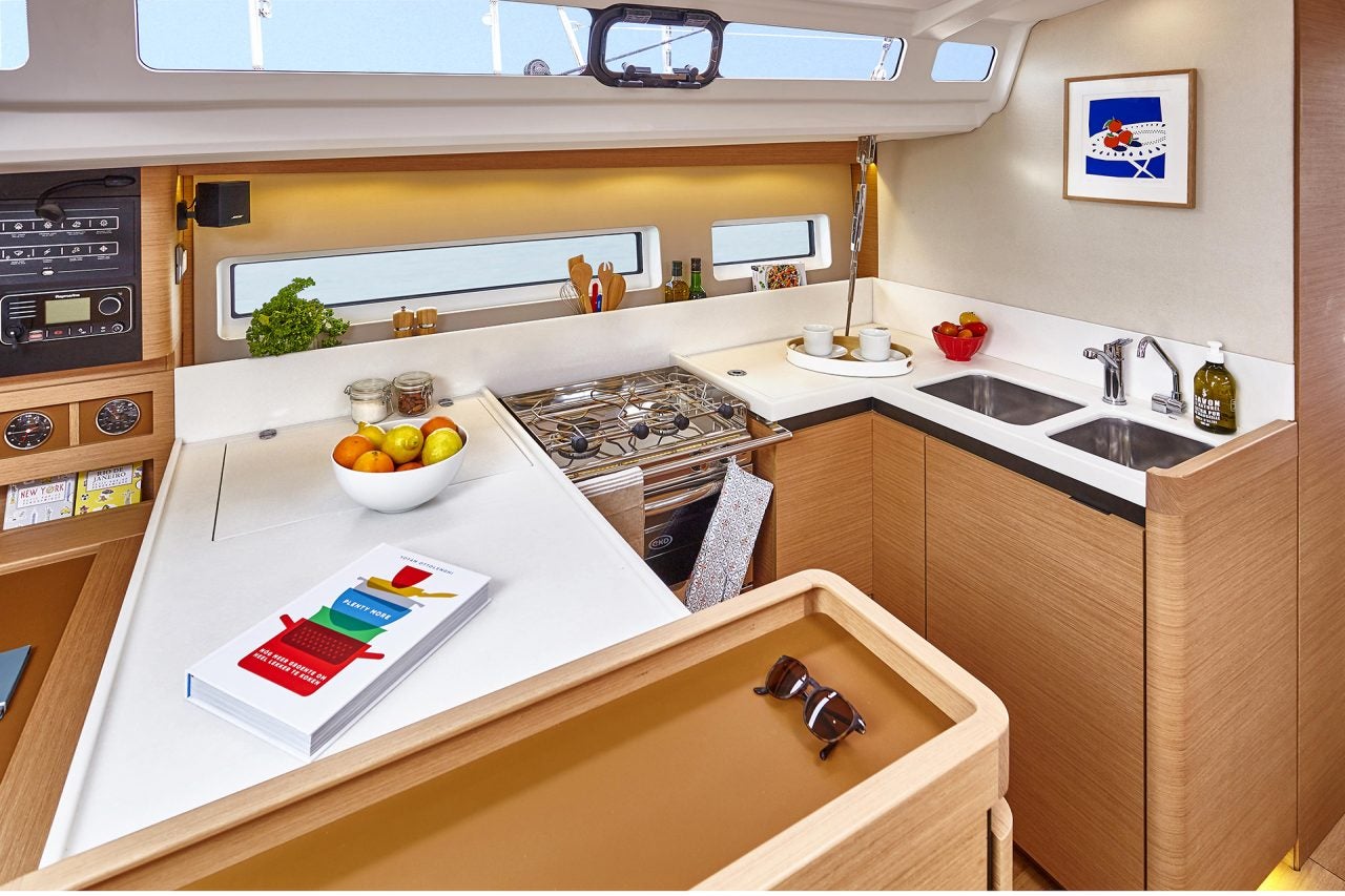 Sun Odyssey 440 monohull kitchen