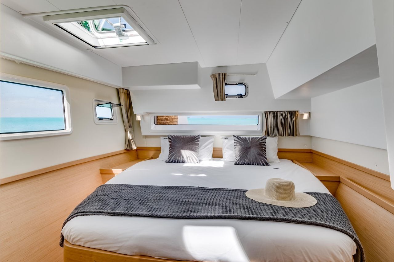 Lagoon 42 sailing catamaran cabin