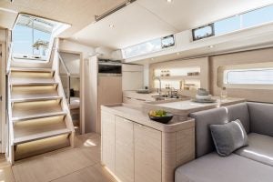 Beneteau Oceanis Yacht 54 monohull salon and companionway