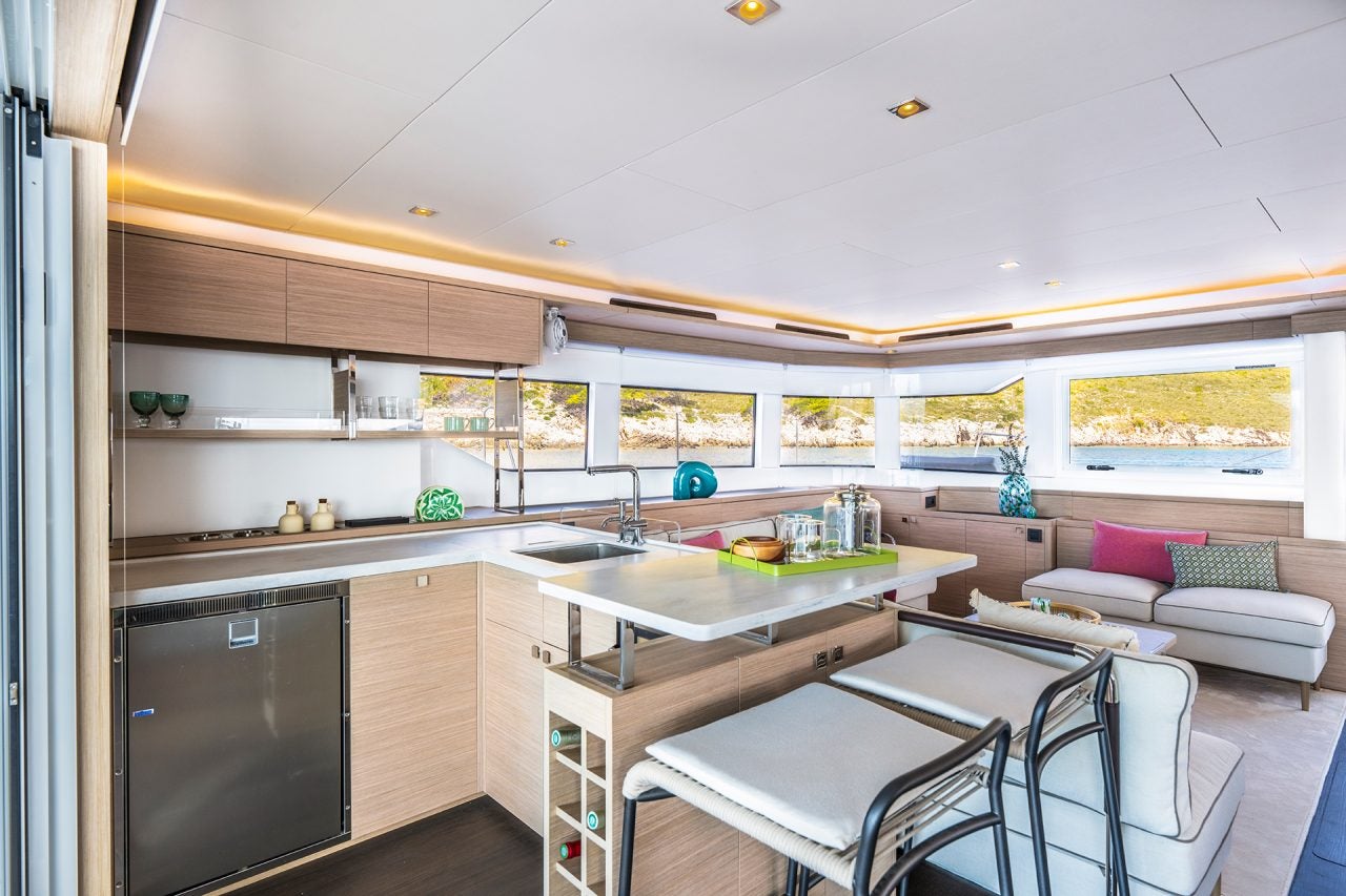 Lagoon 60 catamaran kitchen