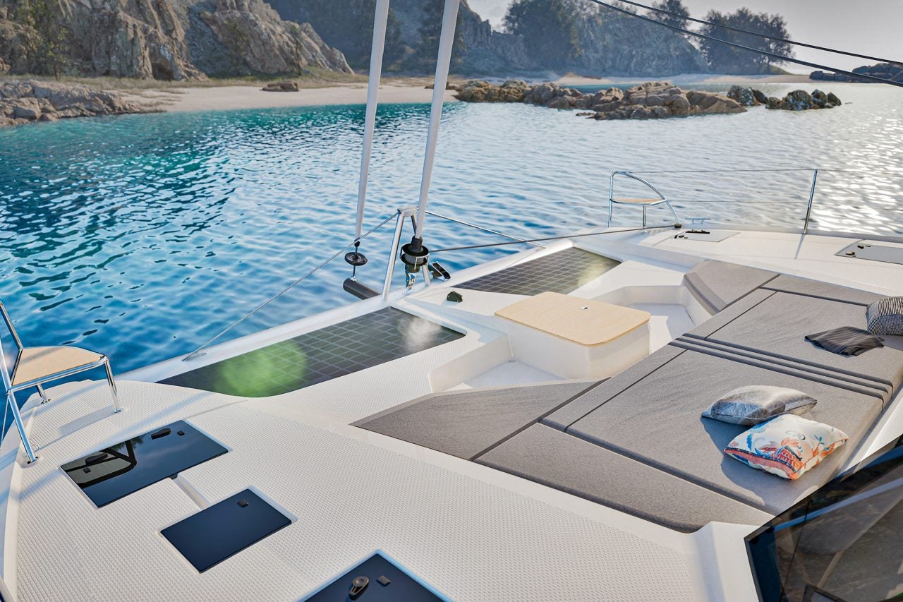 Fountaine Pajot 44 boat forward deck