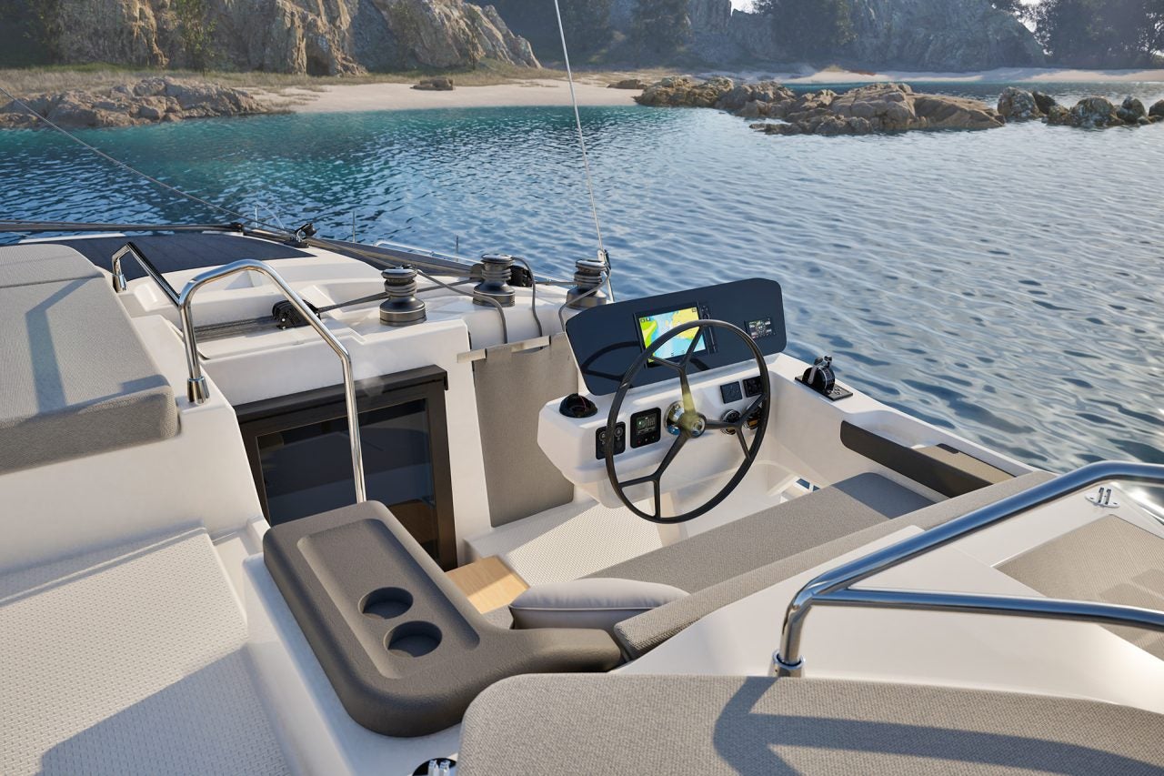 Fountaine Pajot 44 yacht helmstation